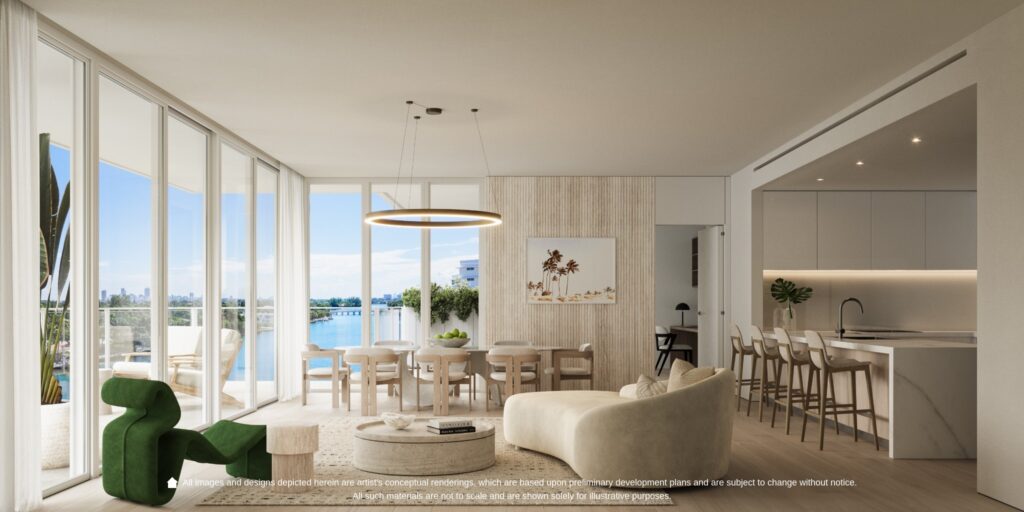 La Baia North_Living Room_SE_Corner