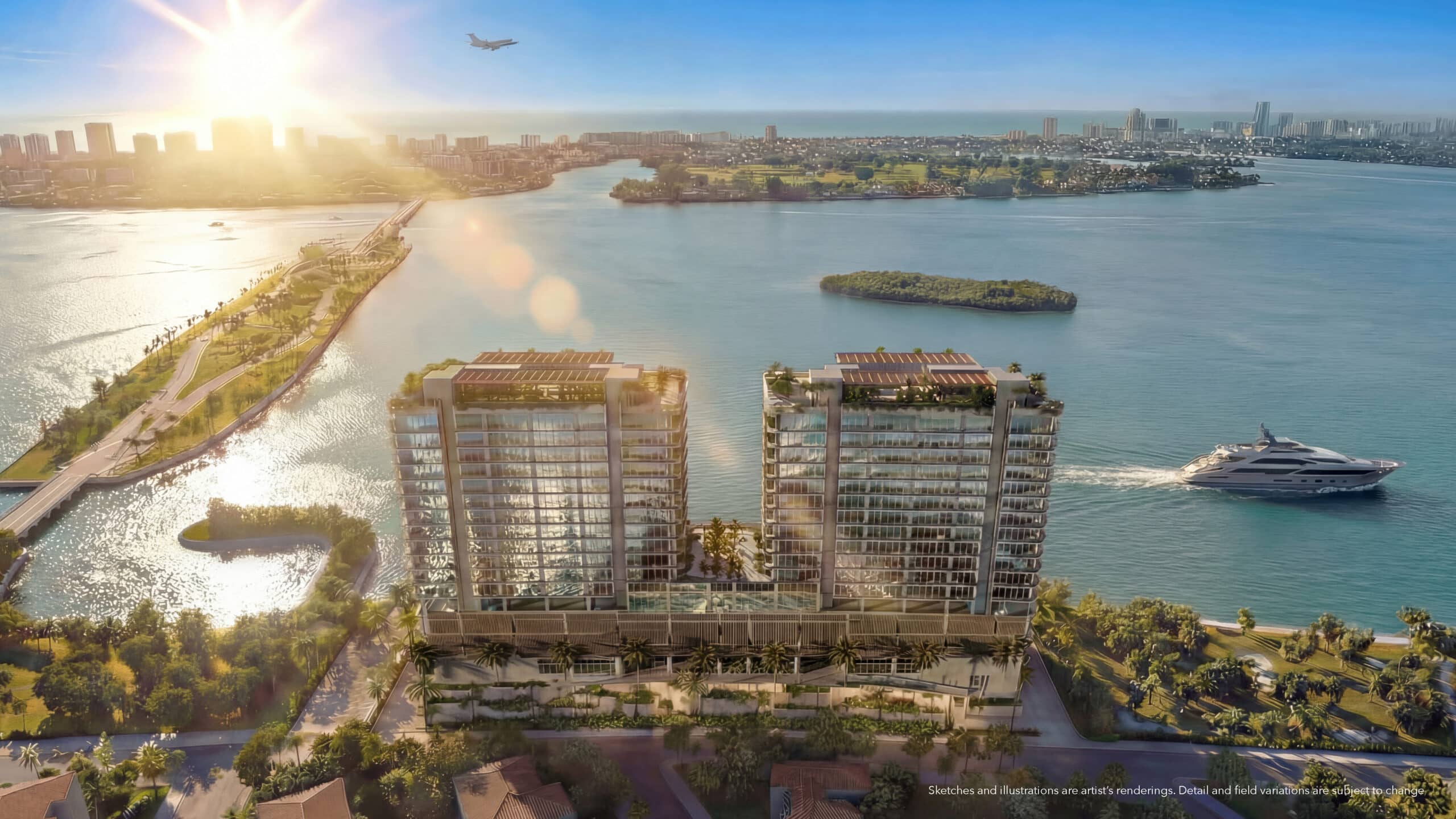 Continuum 12000 waterfront building. Artist rendering.